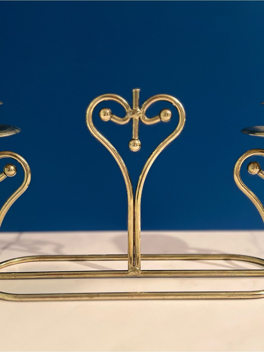 Source Unknown Gold Heart Metal Lantern Accent
